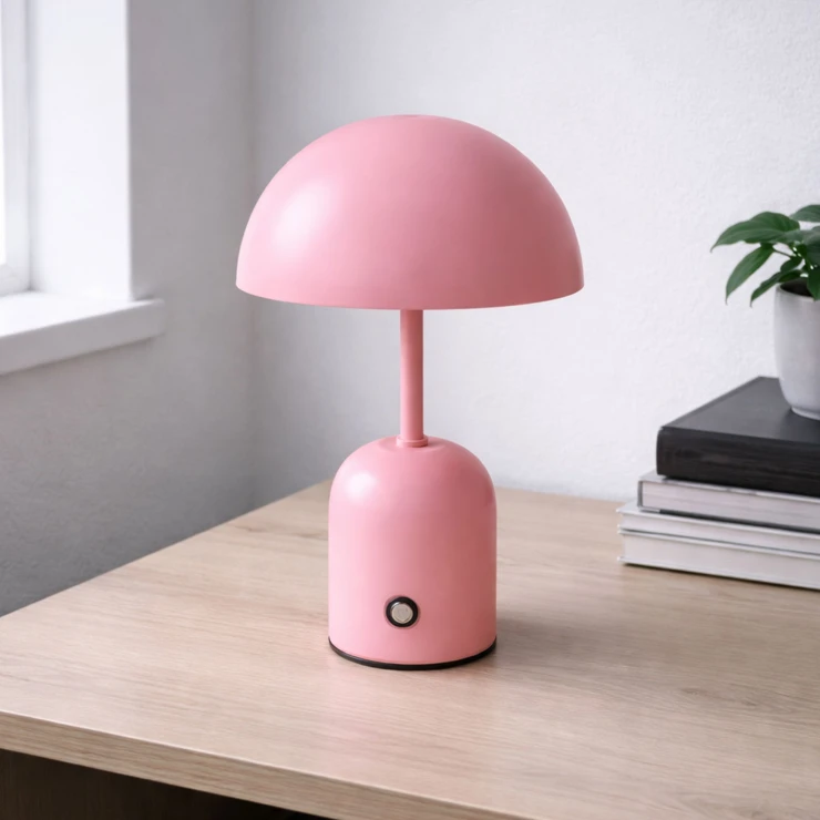 Bordlampe Lirno Rosa Matt