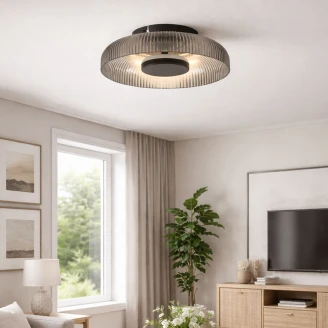 Taklampe <strong>Aroli</strong>  Grå, Svart Matt