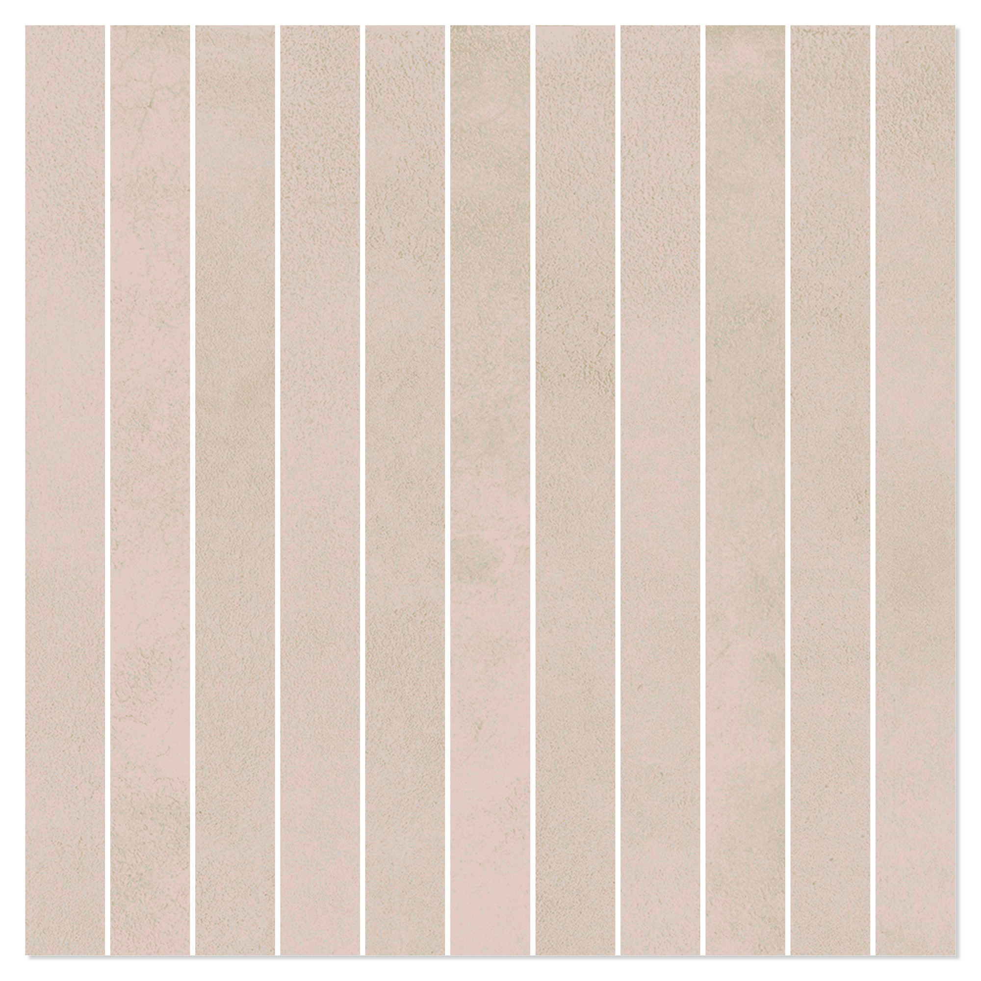 Mosaikk Gulvflis Delicate Beige Matt 30x30 (2.5x30) cm