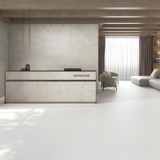 Marmor Gulvflis <strong>Glace</strong>  Hvit Matt-Sateng 60x120 cm