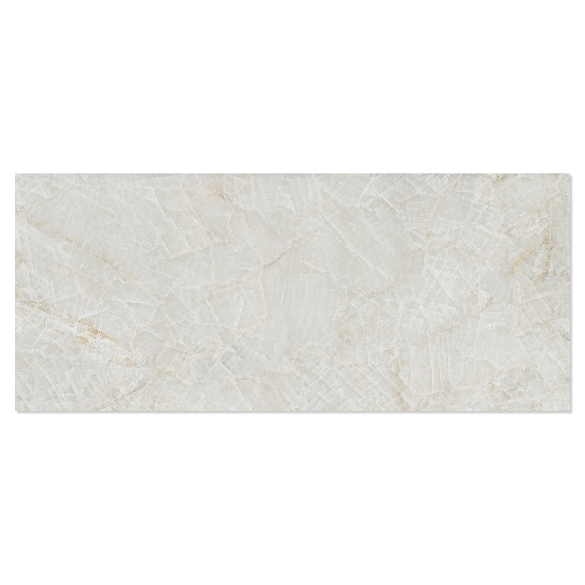 Marmor Gulvflis Glace Hvit Polert 120x280 cm