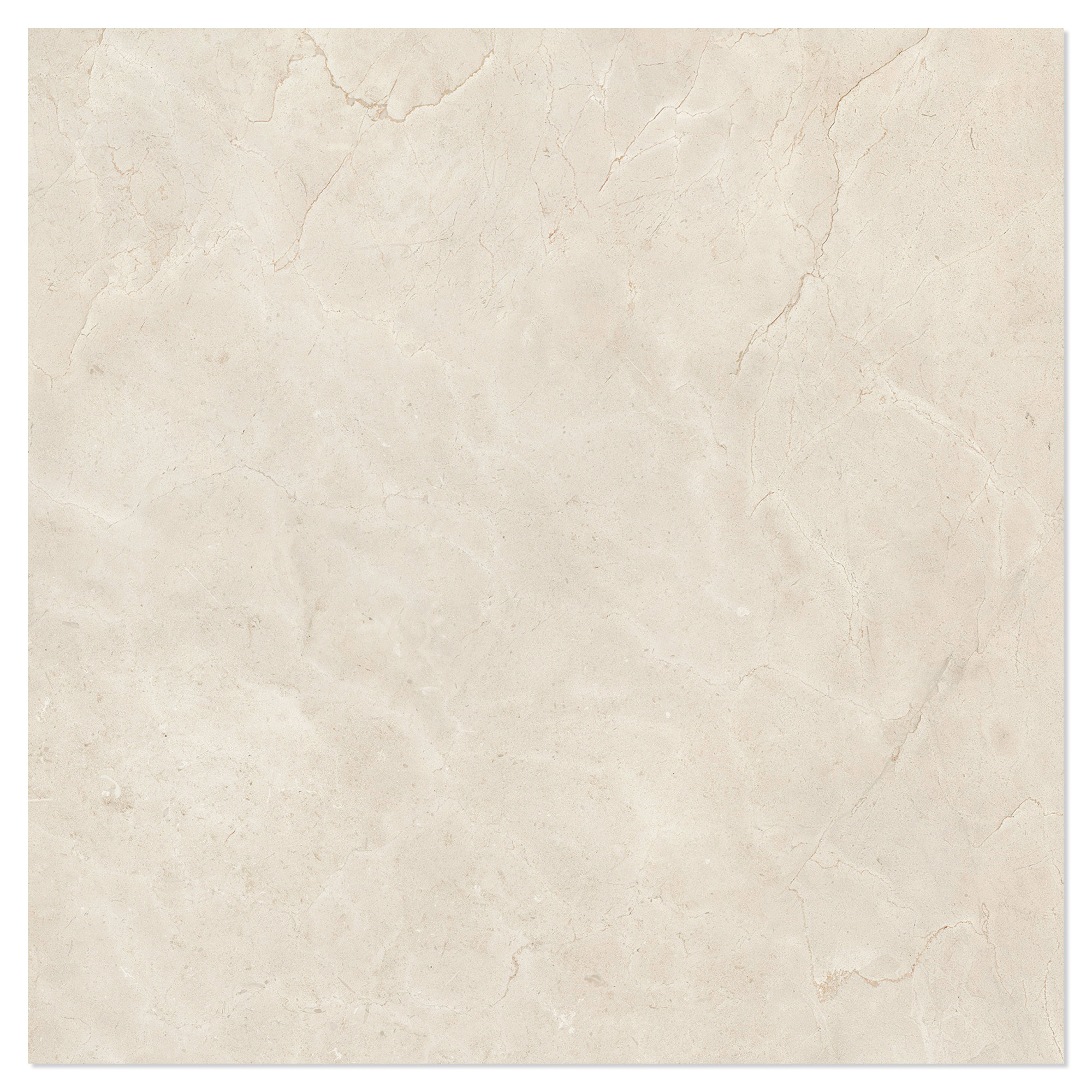 Marmor Gulvflis Ecru Beige Matt-Sateng 120x120 cm