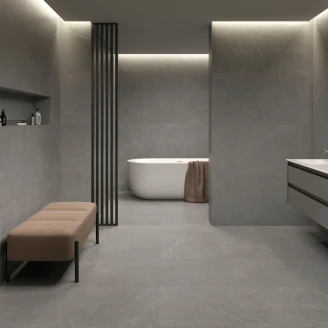 Marmor Gulvflis <strong>Soapstone Lux</strong>  Grå Matt Struktur 3D 60x120 cm