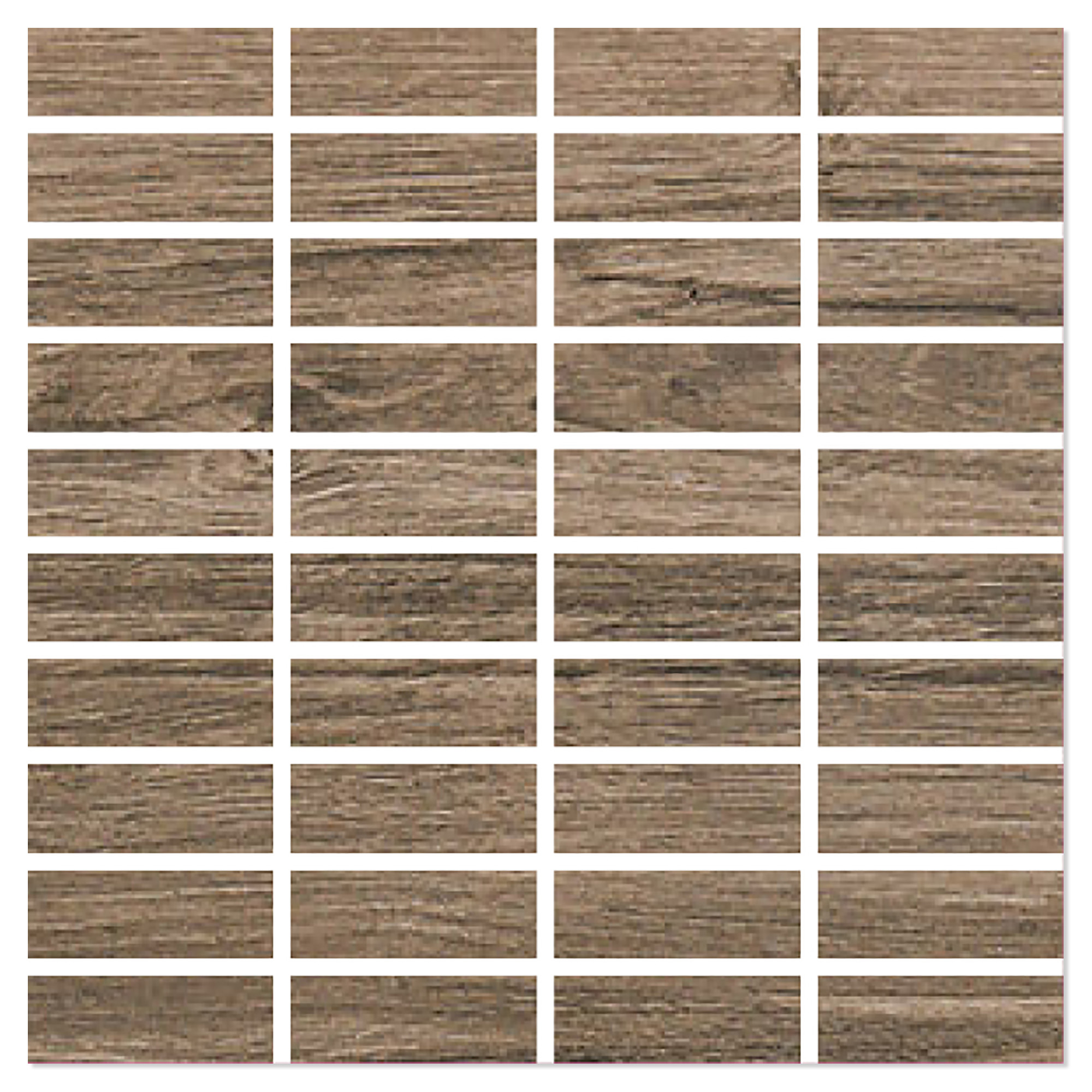 Tre Gulvflis TimberRove Brun Matt 30x30 (2.5x7) cm