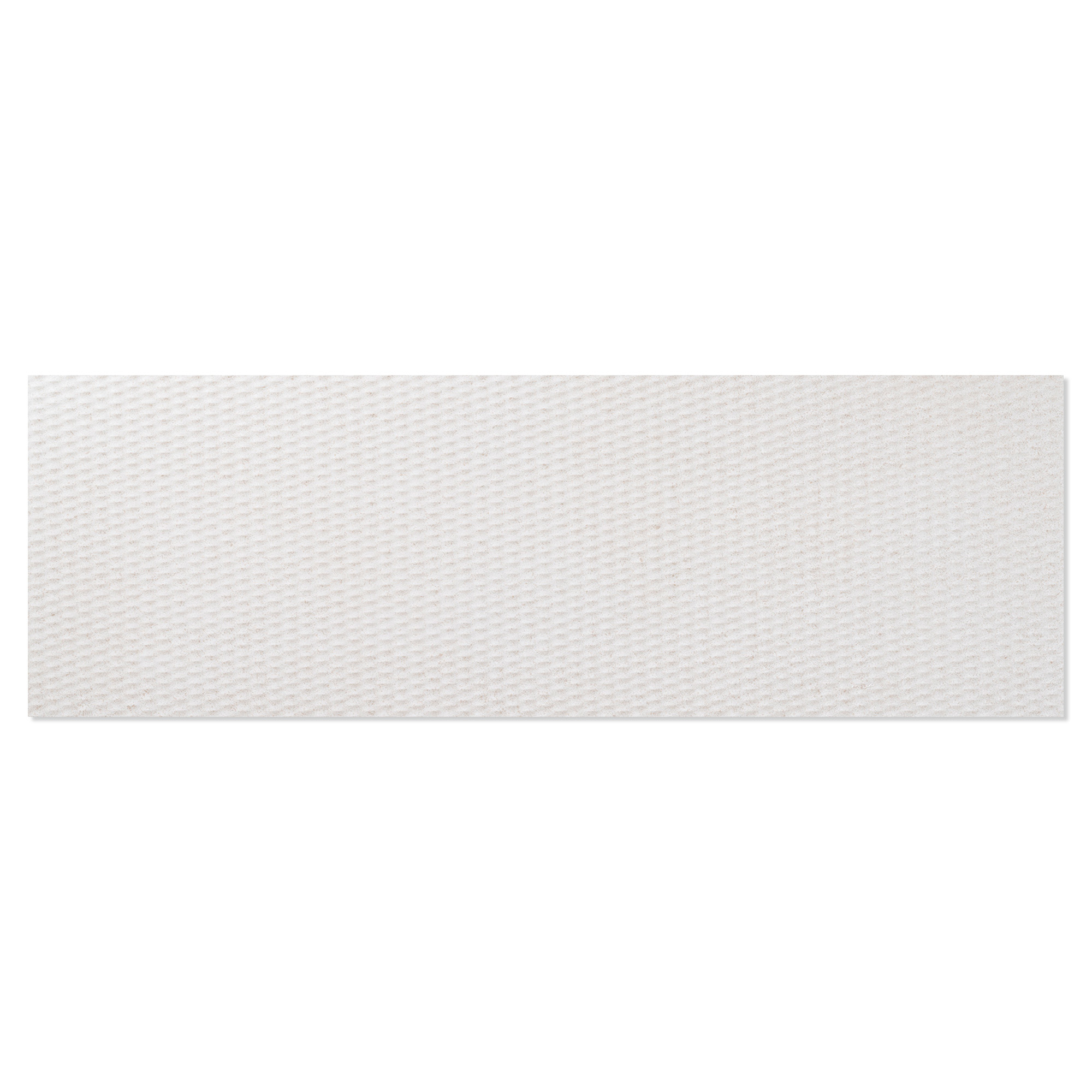 Veggflis Alvar Hvit Relief Matt 33x100 cm