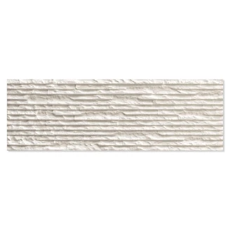 Gulvflis <strong>Iguazu</strong>  Hvit Matt Relieff 21x63 cm