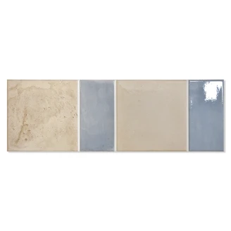 Gulvflis <strong>Prato</strong>  Beige Blå Matt 15x45 cm