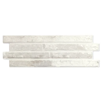 Veggflis <strong>Kvarter</strong>  Benvit Matt-Blank 15x45 cm
