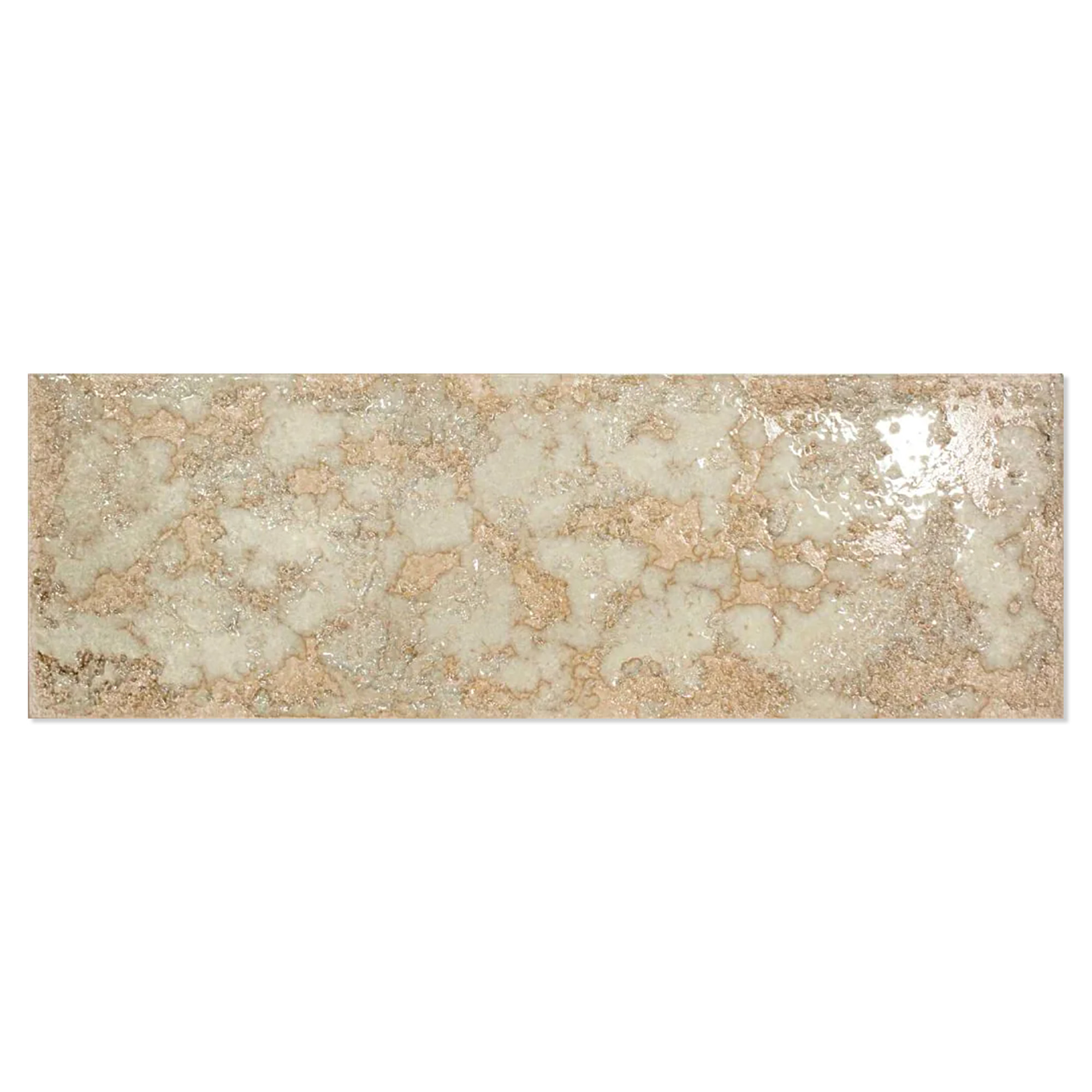 Veggflis Bränn Perle Matt-Blank 15x45 cm