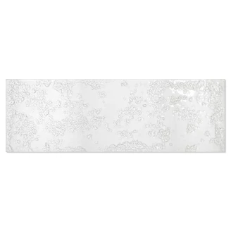 Veggflis <strong>Bränn</strong>  Hvit Blank 15x45 cm