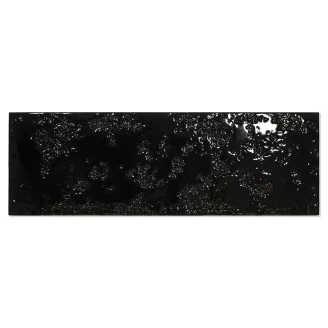 Veggflis <strong>Bränn</strong>  Svart Blank 15x45 cm