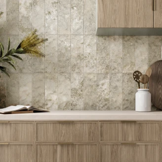 Gulvflis <strong>Segara</strong>  Taupe Matt-Blank 15x45 cm