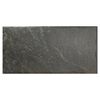 Gulvflis <strong>Vidde</strong>  Svart Matt Relieff 20x40 cm