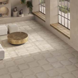Marmor Gulvflis <strong>Cadence</strong>  Beige Matt 44x44 cm