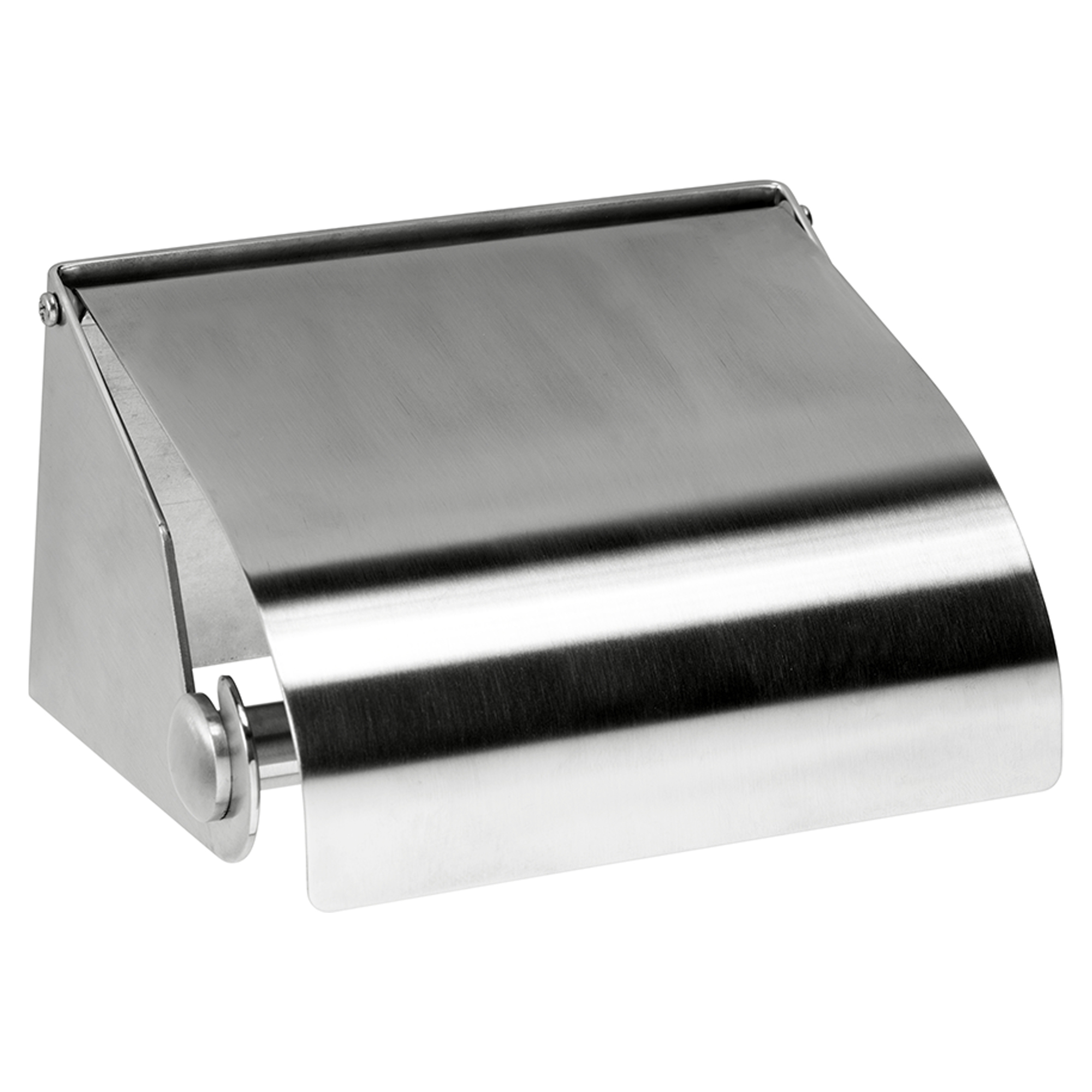 Toalettpapirholder med Lokk Krom Matt