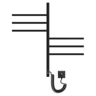 Roterbar El Håndklædetørrer 78 W <strong>Balnea</strong>  Sort Mat