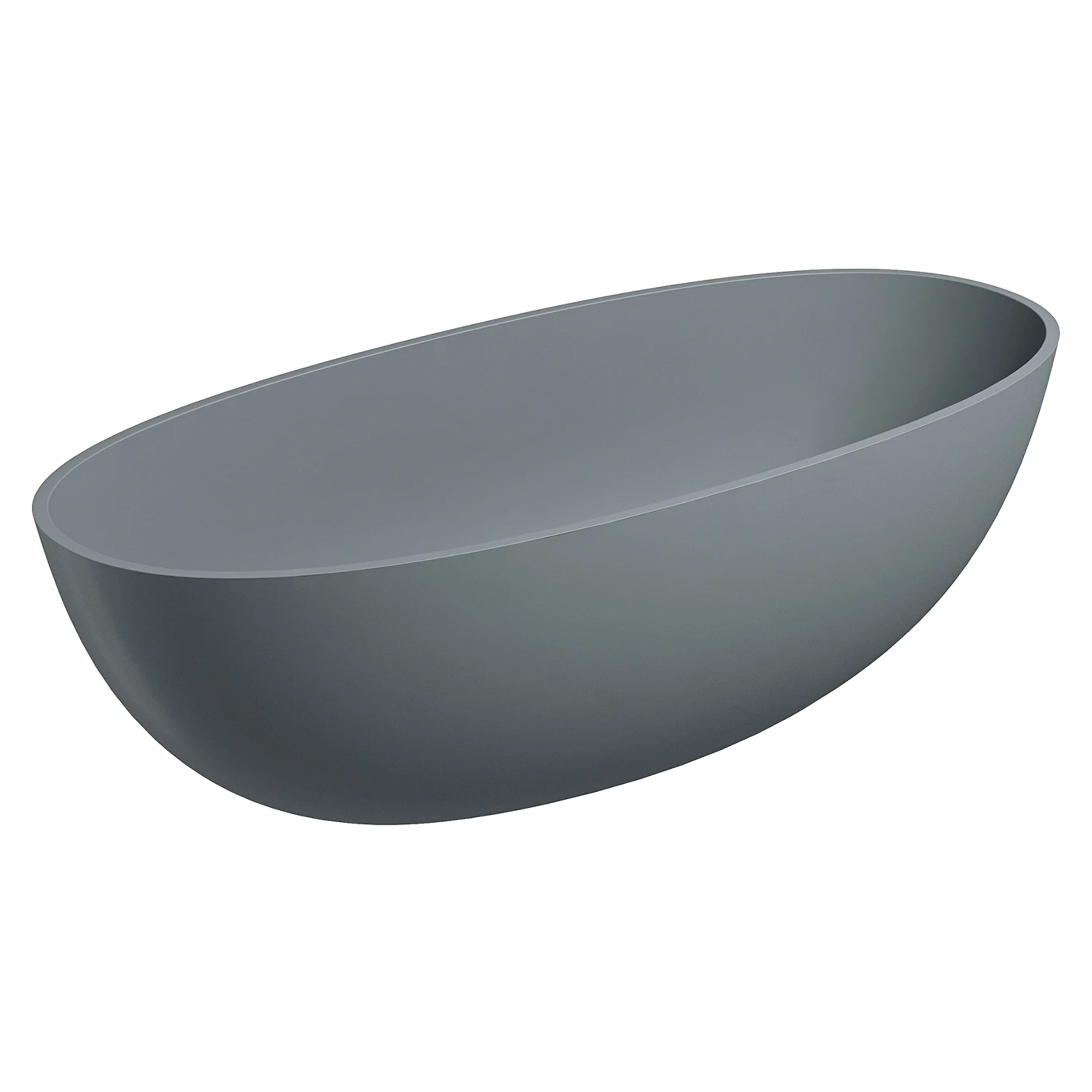 Omnires Badekar Shell M+ Askgrå Matt 175x78 cm
