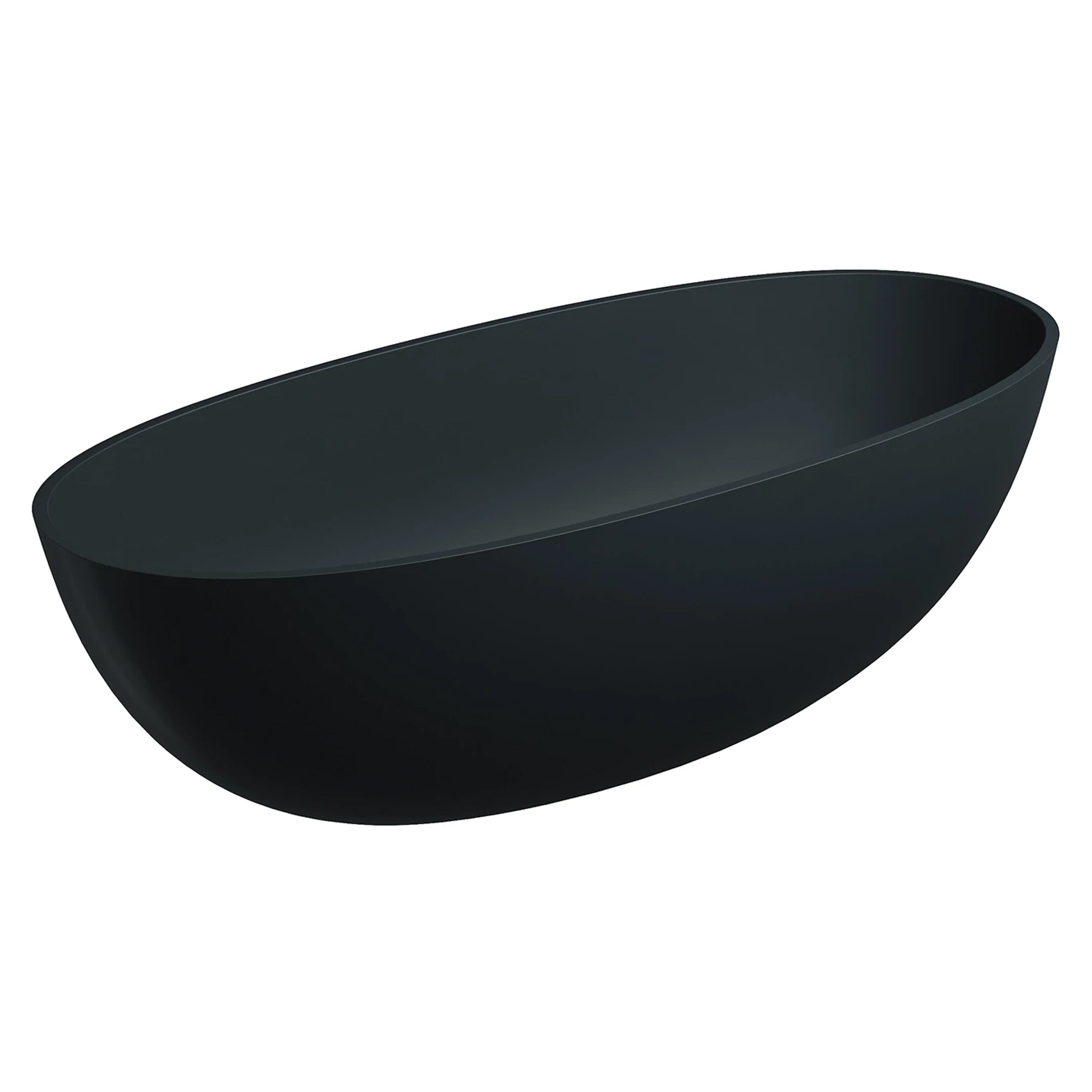 Omnires Badekar Shell M+ Svart Lava Matt 175x78 cm