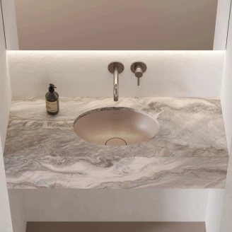 Omnires Servant <strong>Shell M+</strong> Beige Matt 38x25 cm