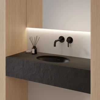 Omnires Servant <strong>Shell M+</strong> Svart Lava Matt 38x25 cm