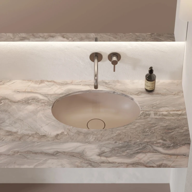 Omnires Servant Shell M+ Beige Matt 48x31 cm