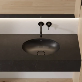 Omnires Servant <strong>Shell M+</strong> Svart Lava Matt 48x31 cm