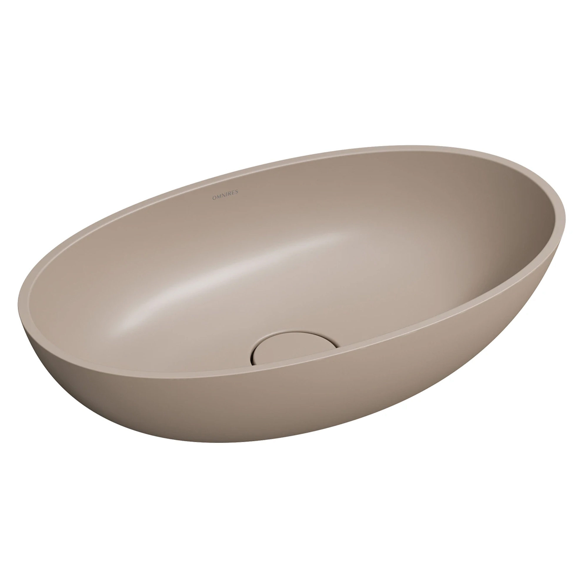 Omnires Servant Shell M+ Beige Matt 60x35 cm