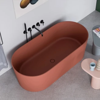 Omnires Badekar <strong>Ovo M+</strong> Terrakotta Matt 160x75 cm