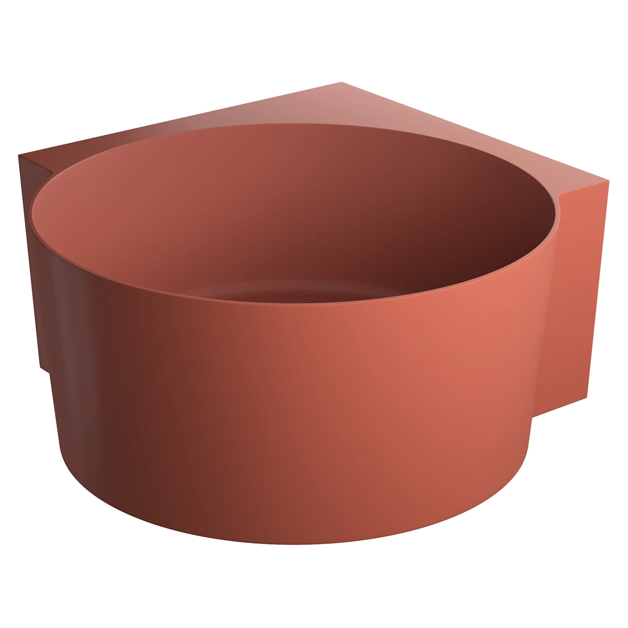 Omnires Badekar Ovo M+ Terrakotta Matt 120x120 cm