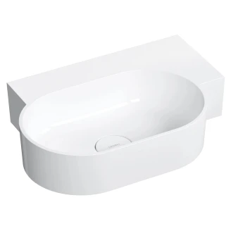 Omnires Veggmontert Servant <strong>Ovo M+</strong> Hvit Blank 55x36 cm Høyer