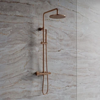 Omnires Takdusjsett Contour Kobber Matt med Termostat
