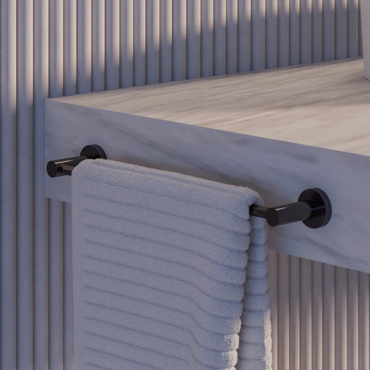 Omnires Håndkleholder Modern Project Antrasitt Matt 40 cm