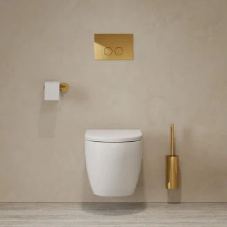 Omnires Toalettbørste Modern Project Gull Blank