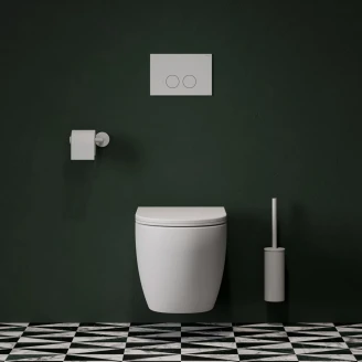 Omnires Toalettbørste Modern Project Hvit Matt