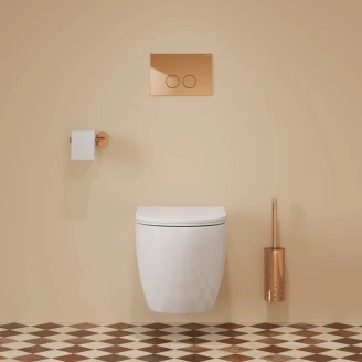 Omnires Toalettpapirholder Modern Project Kobber Blank