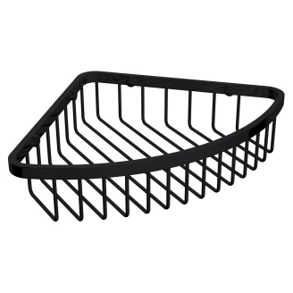 Omnires Hjørnedusjkurv Uni Svart Matt 20x20 cm