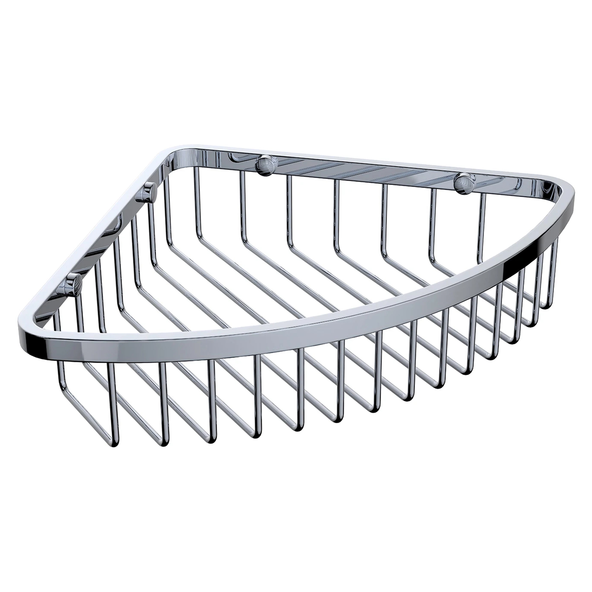 Omnires Hjørnedusjkurv Uni Krom Blank 20x20 cm