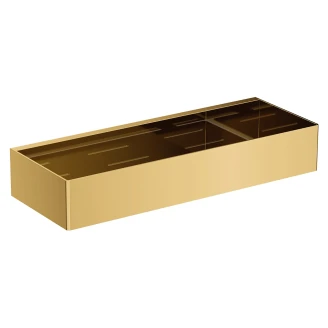 Omnires Dusjkurv Uni Gull Blank 30x11 cm
