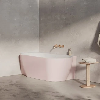 Ravak Hjørnebadekar Freedom Rosa Matt 170x86 cm Venstre