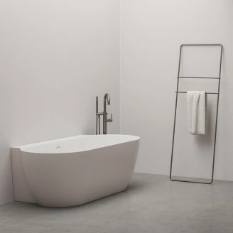 Ravak Veggmontert badekar Freedom Rosa Matt 170x87 cm