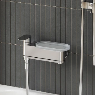 Ravak Hylle for blandebatteri Chrome Hvit Matt