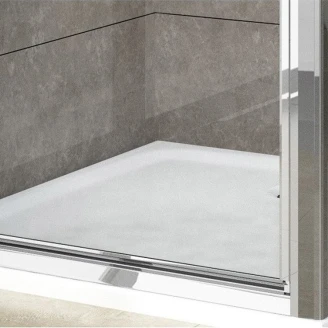 Ravak Dusjkabinett Pivot 90x90 cm Krom Matt