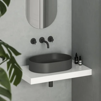 Ravak Servant <strong>Ceramic Slim</strong>  Oval Antrasitt Matt 55 cm