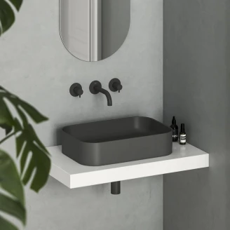 Ravak Servant <strong>Ceramic Slim</strong>  Rektangulær Antrasitt Matt 55 cm