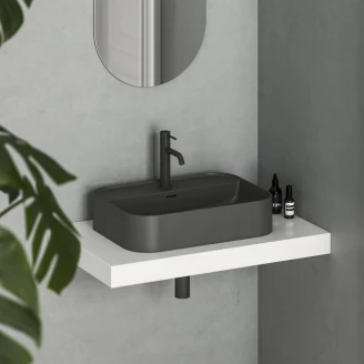 Ravak Servant <strong>Ceramic Slim</strong>  Rektangulær Antrasitt Matt 55 cm med hylle