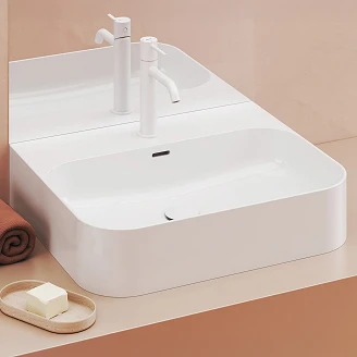 Ravak Veggmontert Servant <strong>Ceramic Slim</strong>  Rektangulær Hvit Blank 55 cm