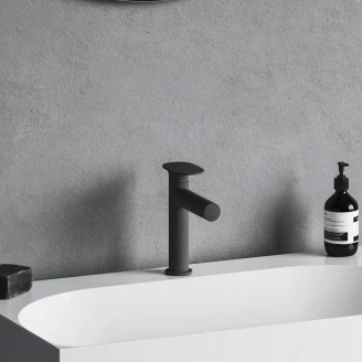 Ravak Servantbatteri <strong>Spring</strong>  Svart Matt S med EcoFlow-funksjon