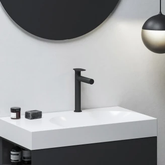 Ravak Servantbatteri <strong>Spring</strong>  Svart Matt M med EcoFlow-funksjon
