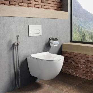 Ravak Væghængt Toilet <strong>Uni Chrome</strong>  RimOff Hvid Blank