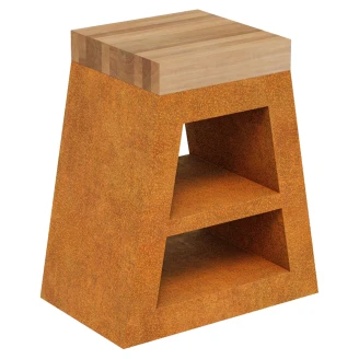 Cortena Hagebord Mesa Cortenstål 78x50 cm